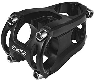 CYSKY MTB Vorbau 31,8 50mm 0 Grad Lenkervorbau Riser Fahrrad Lenker Kurzer Vorbau für die meisten Rennrad Vorbau, MTB Vorbau, BMX Vorbau, Downhill Fahrrad Vorbau (Schwarz)