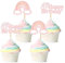 Blumomon 24 Stück Regenbogen Form Cupcake Topper Picks Regenbogen Form Kuchen Dekor für Geburtstag Hochzeit Kuchen Dekoration für Mädchen Kinder Geburtstag Baby Shower Party Backen Dekoration
