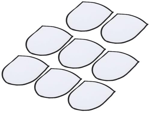 sourcing map 8 parches de sublimación en blanco, 3.6 x 3 pulgadas, parche de reparación de transferencia de calor en blanco para planchar para manualidades, gorras, ropa, zapatos, bolsas, uniformes,