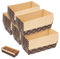 Alipis 25 StüCk Einweg-Brotbackformen Aus Wellpappe, Rechteckige Kastenform FüR Brot Und Kuchen, Stapelbar Und Platzsparend, 17 X 9.5 X 5 Cm, Kaffeefarben