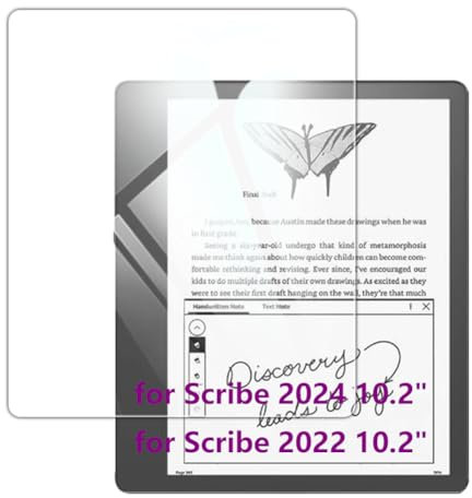 Kepuch Paquet de 2 Verre Trempé Protecteur d'écran pour Kindle Scribe 2024/Kindle Scribe 2022 10.2