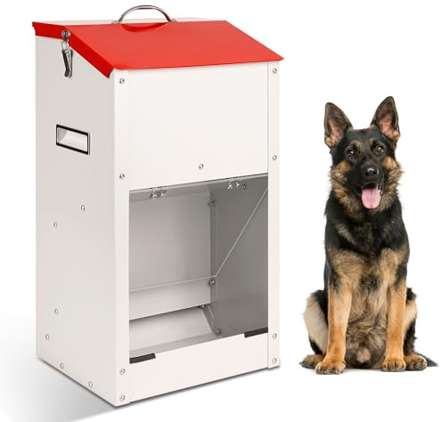 Svauoumu Mangeoire Automatique pour Chiens D'Extérieur - Capacité de 25 Livres, Grande Mangeoire de Voyage à Gravité