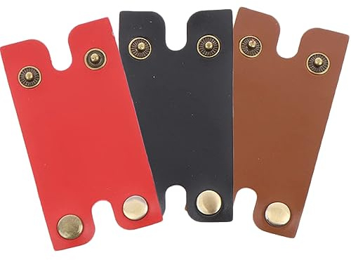 FRCOLOR 3 Stück Schutzhüllen für Rasiererköpfe aus Synthetischem Leder Kratzfest Klein und Leicht als Schutzkappe für Herrenrasierer Reisen