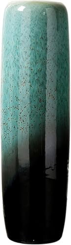 KJHONG Jarrón de cerámica para suelo alto, grande, decoración moderna para vivir (24,5 x 90 cm)