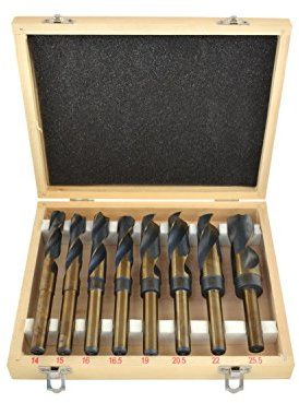 Geko G38115 8 Stück Hess Spiralbohrer mit 1,27 cm (1/2 Zoll), mehrfarbig