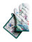 Maison d' Hermine Tropiques Ensemble de Gants de Four de (19cm x 33cm) et maniques de (20cm x 20cm), 100% Coton, pour Barbecue, Cuisson, Four, Micro-Ondes, grillades, Printemps/été, Pâques