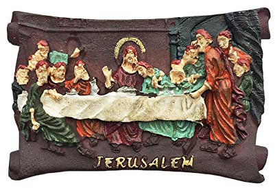 Jerusalem Israel 3D Das Letzte Abendmahl Kühlschrankmagnet Touristische Souvenirs Harz Magnetische Aufkleber Kühlschrankmagnet Home & Kitchen Dekoration aus China