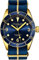 Stuhrling Original Uhren für Herren - Taucheruhr - Herren Sportuhren Wasserdicht Schwarz Armbanduhr bis 100M - Nylon Analoguhr Japanisches Quarzuhrwerk - Herrenuhren Kollektion (Blue)