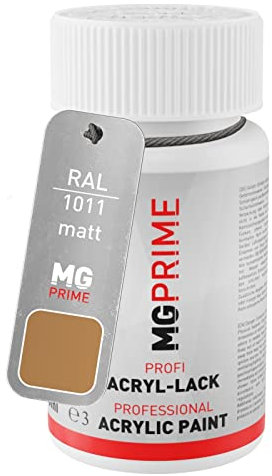 MG PRIME RAL 1011 Beige brun/Brown beige mat stylo retouche 50ml à séchage rapide