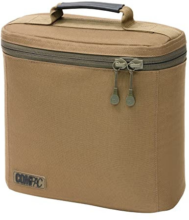 Korda Carp Fishing Luggage Compac Cool Bag Medium Lightweight Fully Insulated Bait and Food Bag with 2 Cool Packs 27cm x 25cm x 18cm 12 litres capacity