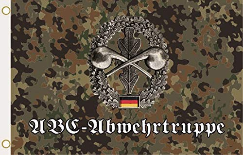 U24 Flagge Fahne Flecktarn BW ABC-Abwehrtruppe 90 x 150 cm