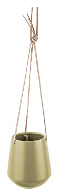 Present Time Cache-Pot Design Suspendu médium Skittlie - H. 66 cm – Vert Olive