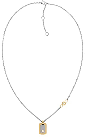 Tommy Hilfiger Jewelry Halskette für Damen aus Edelstahl mit Kristallen - 2780541