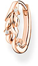 Thomas Sabo Einzel Creole Blätter mit Steinen vergoldetes Silber CR681-416-14