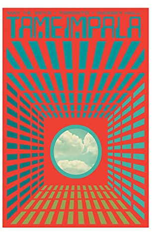 Tame Impala Vintage Persönlichkeit Poster Graffiti Dekorative Malerei Leinwand Wandkunst Büro Schlafzimmer Arbeitszimmer Wohnzimmer Freizeit Club Poster Geschenke