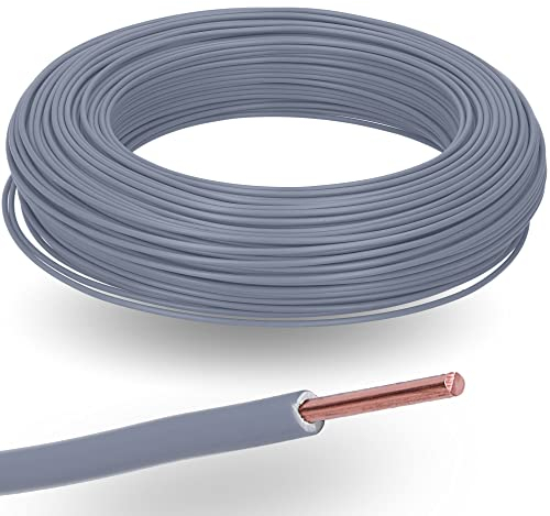 100 Meter Lapp 4527061 H07V-U PVC Aderleitung I starr eindrähtig I Draht Einzelader 1,5 mm² Leitung grau