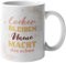 Meinlieblingsstueck24 Kaffeetasse, Becher, Tasse Locker bleiben Wunschname macht das schon (weiße Tasse) personalisiert