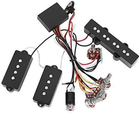E-Bass-Tonabnehmer, E-Bass-Vorverstärker-Schaltkreis-Tonabnehmer-Ersatzzubehör für Bassgitarre