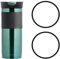 2pcs Replacement Rubber Lid Seals for Contigo Byron Travel Mug,Black Replacement Lid Gasket,Silicon Leak-Proof Gasket Rubber Seal Ring,Compatible with 16 & 20 oz Contigo Snapseal Byron Travel Mug