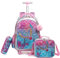 HTgroce Meerjungfrauen Kinder Trolley Rucksack Schulranzen mit Rollen Rolling Schultasche für Mädchen Schüler Kindergepäck Reisegepäck Kindertrolley Reisekoffer Schulranzen Trolley Mädchen