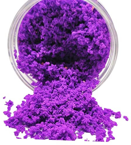 Milageto Simulation Miniature Grass 185ml Scenery Miniature Bases Aritificial Plants Fairy Garden Terrain for Sand Table Dioramas Accessory, Violet