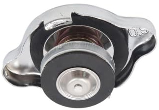 Unifizz Tapones de Radiador Gris Universales Portátiles de Tono Plateado Metálico para Auto, Coche, Camión