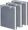 Pulluty Vital 100 True HEPA Replacement Filter for LEVOIT Vital 100 Air Purifier,3-in-1 H13 HEPA High-Efficiency Activated Carbon Filter,Vital 100-RF,3 Pack,White