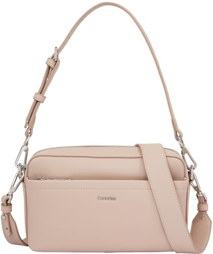 Calvin Klein Damen Umhängetasche Camera Bag Klein mit Reißverschluss, Grau (Shadow Gray), Einheitsgröße
