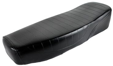 Sitzbank Simson S51 S50 S70 S83 Enduro - Schwarz strukturiert, ohne Schriftzug, verzinktes Bodenblech, wasserdicht