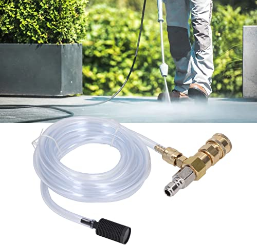 Chemical Injector Brass, with 9.8ft Tube for Pressure Wa 5000PSI Stainl Downstream