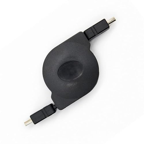 EWANTO Cable HDMI extensible de 155 cm, cable alargador 4K, bobina de cable, cable multifunción, digital negro