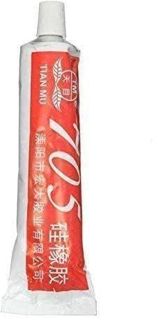 Hiessgozy Adhesivo electrónico aislante de silicona 705, placa de circuito de goma, vidrio, metal, resistente al agua