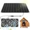 25W 12V Solar Ventilator mit Doppelter Solarlüfter Wetterfest Solar Lüfte für Gartenhaus Gewächshaus Keller Wohnmobil Outdoor（Schwarz）