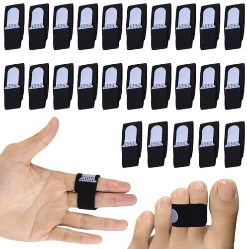 25 Stück Trigger Finger Schiene, Fingerbandage, Elastische Fingerschützer Zur Ruhigstellung Verstellbare Fingerschutz Schutz vor Triggerfinger