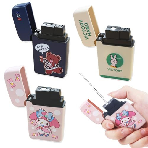 Hyran Feuerzeug Wasserpistole, 3 Stück Wasser Spritzt Prank Spielzeug für Zauberrequisiten & Streiche, Mini Wasserpistolen-Set für Partys, Schwimmbäder, Outdoor-Spaß