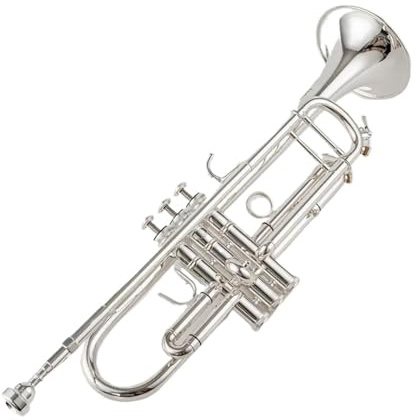 Trompete Professionelles Trompeteninstrument in B-Flat-Silber