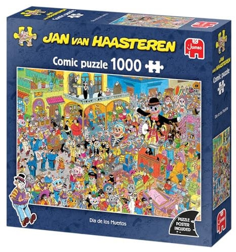 Jan Van Haasteren – JVH – Dia de Los Muertos – Puzzle für Erwachsene – Lustig – Karton 100% recycelt – 1000 Teile Jumbo