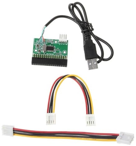 CHENZILIN 3.5inch Floppy Drives Connector 34Pin 34P to USB Cable Adapter PCB Board with Power Cable USB to 34 Pin Floppy Drives