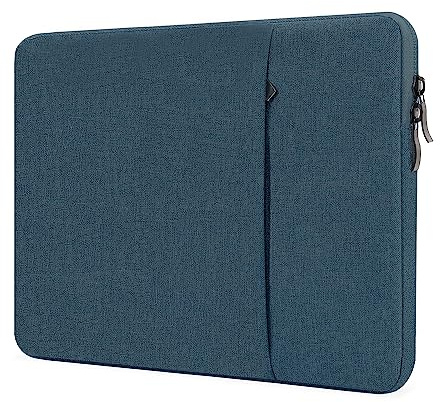 ProElife Custodia per MacBook Pro 14 M5 M4, Resistente all'acqua, blu navy | Interno in camoscio morbido, doppie cerniere, imbottitura protettiva, tasca extra per accessori, vestibilità precisa