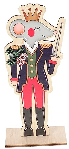 BESPORTBLE Christmas Nutcracker Mouse King Decoration Festive Table Centerpiece for Holiday Home Decor for Shelves and Countertops Beautifully Crafted Ornaments