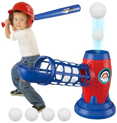 Wurfmaschine für das Baseball-Trainingsgerät für und Mädchen mit Wurfmechanismus, Tablett für Softball, Baseball und Tennis, ideal