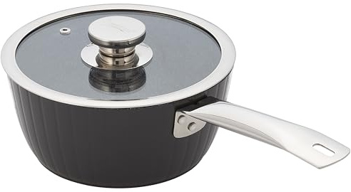 Judge Evertough 20cm Saucepan – 2L Durable Hard Anodised Aluminium with 6-Layer Non-Stick Coating