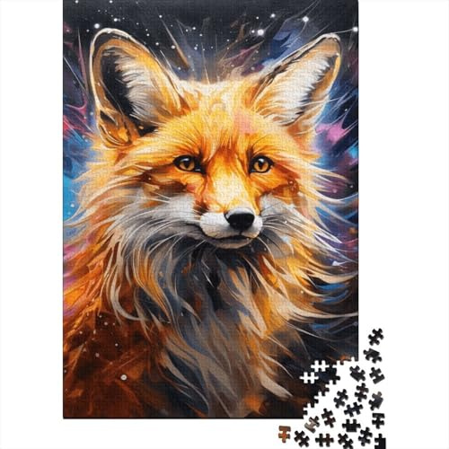 Rompecabezas de 1000 Piezas de Zorros Para adultos, Ideal Para Halloween, decoración única Para el hogar y Regalos (38 x 26 cm)