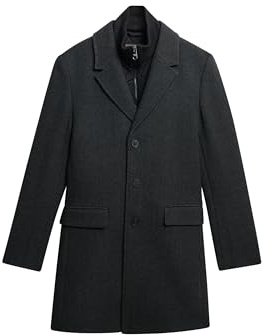 Superdry Herren Eleganter Zwei-in-Eins Stadtmantel
