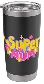 Friends. Super Mum Vaso térmico de acero inoxidable de doble pared