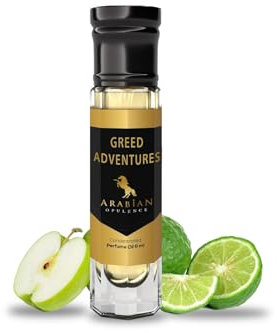 Arabian Opulence FR32 GREED ADVENTURES Roll-on Parfümöl | Konzentriertes Parfüm Körperöl | Langanhaltendes Parfüm auf Ölbasis für Frauen | Reisegröße Alkoholfreies weiches Parfümöl Flasche (6ml)