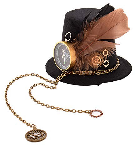 GRACEART Damen Steampunk Mini Zylinder Kopfbedeckungen (L)