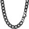 PROSTEEL Herren Halskette Edelstahl Panzerkette 13mm Breite schwer Glieder Link Gliederkette Herren Hip-Hop Kette, 71CM lang, Schwarz