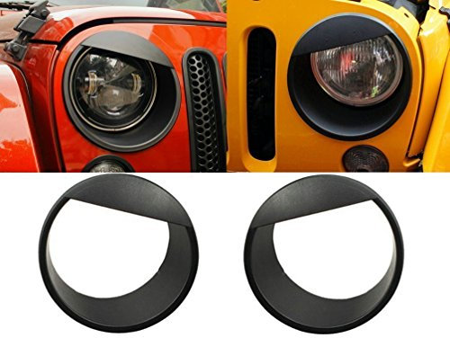 DQDZ Schwarze Angry Bird Scheinwerferblenden, 1 Paar