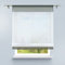 HongYa Bändchenrollo Tunnelzug Raffrollo transparenter Voile Raffgardine Vorhang H/B 60/40 cm Grau